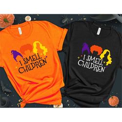 i smell children shirt, halloween t-shirt, trick or treat tshirt, funny halloween tee, sanderson sisters, spooky tee