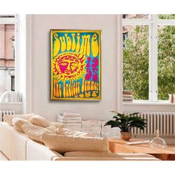 sublime - endless summer tour poster-wall prints aesthetic,vintage travel poster,vintage posters,office wall art,90s pos