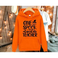 one spooktacular teacher sweatshirt, halloween teacher sweater, funny halloween sweat, fall teacher clothing