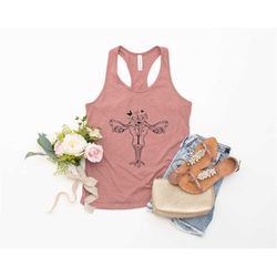 floral uterus shirt, uterus crop shirt, pro choice tee,feminist uterus tank top, womens rights shirt