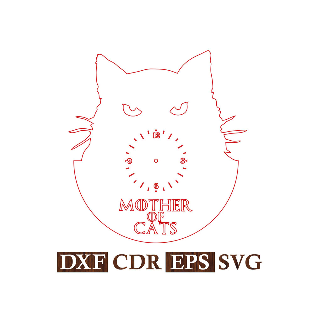 Wall Clock Cat Thrones Vector files 2.jpg