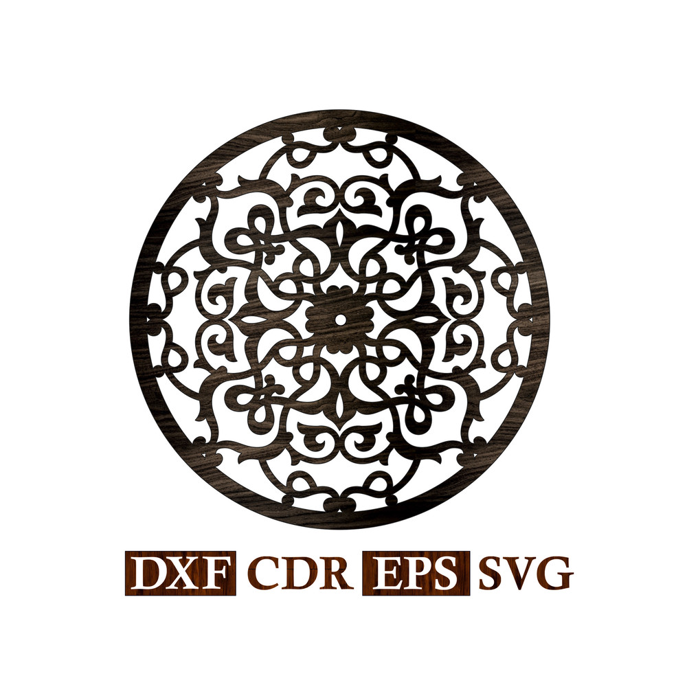 Wall Clock Mandala Vector file 2.jpg