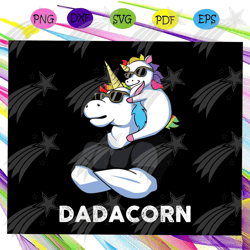 dadacorn unicorn dad and baby, fathers day gift from son, fathers day gift, gift for papa, fathers day lover, fathers da