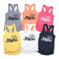 aloha tank top, vacation shirt, best hawaii tee, hawaii trip tank, family vacation clothing, holiday racerback, beach sh