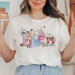 cinderella and prince charming shirt, disney coffee latte shirt, couple valentines day shirt, cinderella coffee latte s