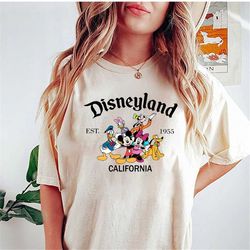 retro disneyland est 1955 california shirt, california adventure shirt, disney world shirt, disneyland trip shirt, disne