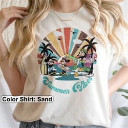 disney summer vibes shirt, mockey mouse and friend shirt, mickey summer shirt, mickey and friend beach shirt, disney tri