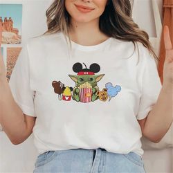 vintage disney star war shirt,  disney star war merch, baby yoda shirt, disney baby yoda shirt, baby yoda mickey ears, d
