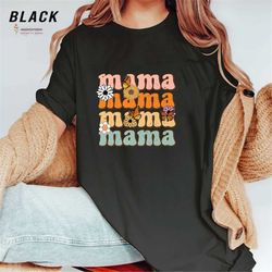 Retro floral Mama Shirt, Mom for Mothers Day Shirt, Mama Shirt, Mother's Day Shirt For Mom, Mothers Day Gift, Mom Life S