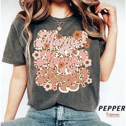 retro mama shirt, mothers day gift, floral mama shirt, retro floral mama t-shirt, gift for mom, mom life shirt, wildflow
