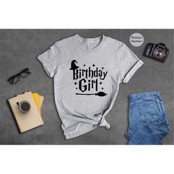 wizard birthday girl shirt, wizard magic shirt, birthday party shirt, harry potter fan, birthday squad shirt, magical sh