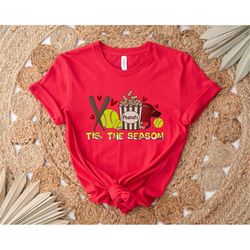 tis the season baseball t-shirt, baseball shirt, baseball game day shirt, gift for baseball fan, baseball mom shirt, bas