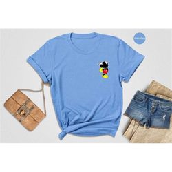 pocket mickey mouse shirt, mickey mouse tee, disney trip shirt, disney mickey shirt, funny mickey tee, disneyland shirt,