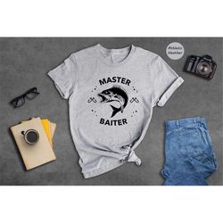 Master Baiter Shirt, Fisherman Dad Gift, Father's Day Tee, Fishing Life Shirt, Adult Humor Shirt, Trout Fishing Shirt, F