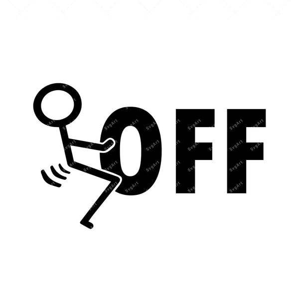 Off Svg F Off SVG, PNG, PDF, Cricut, Cricut svg, Silhouette svg - Inspire Uplift