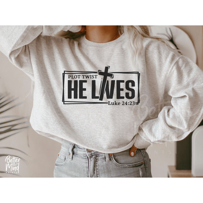 Plot Twist He Lives SVG PNG, Bible Verse Svg, Easter Svg, Religious Svg, He is Risen Easter Svg, Jesus Svg, Christian Svg, Easter Shirt SVG - 2.jpg