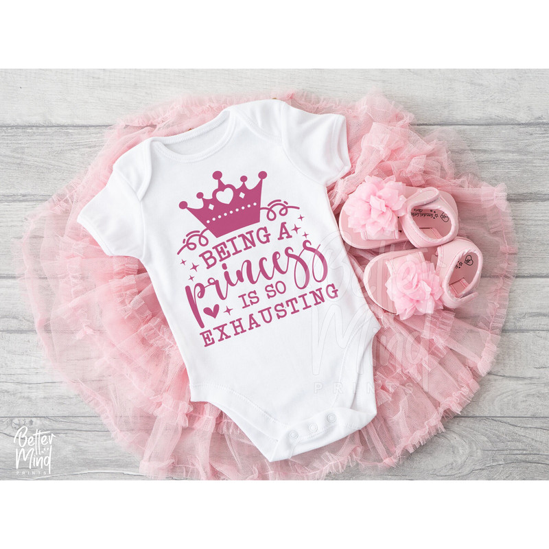 Princess SVG PNG, Being A Princess Is So Exhausting, Princess Quote Svg, Girls Svg, Little Girl Svg, Crown Svg, Nursery svg, Baby girl svg - 1.jpg