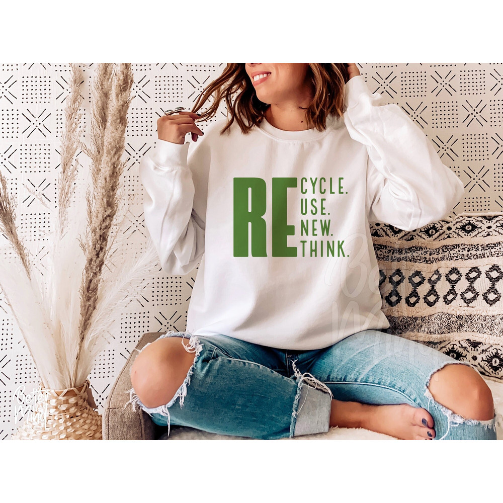 Recycle Reuse Renew Rethink SVG PNG, Earth Day 2023, Recycle Shirt Png, Environment T Shirt Svg, Save Our Planet Earth Svg, Digital Download - 1.jpg