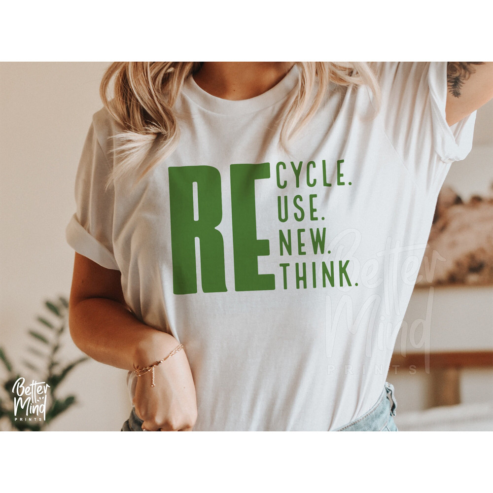 Recycle Reuse Renew Rethink SVG PNG, Earth Day 2023, Recycle Shirt Png, Environment T Shirt Svg, Save Our Planet Earth Svg, Digital Download - 2.jpg