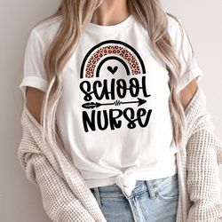 school nurse svg png pdf, nursing svg, typography svg, nurse shirt svg, school nurse