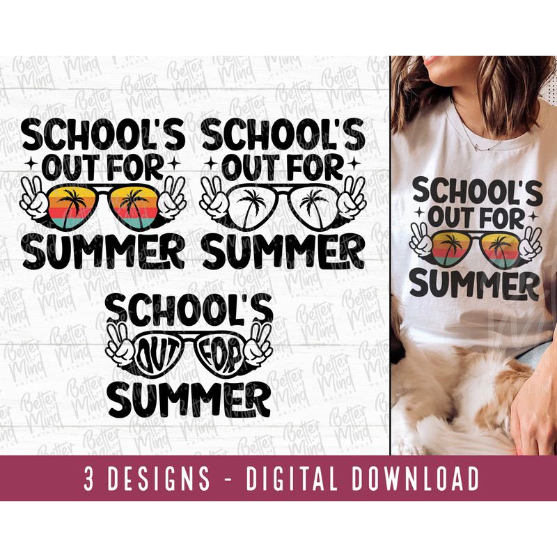 Schools Out For Summer SVG PNG, Teacher Life Svg, Funny Teacher Svg, Cricut, Cut File, Digital Download, Last Day Of School, Silhouette, - 1.jpg