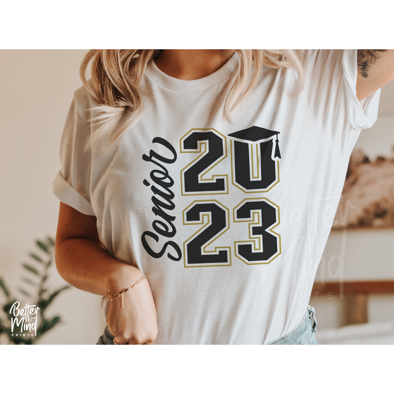Senior 2023 SVG, Graduation 2023 SVG, Class of 2023 SVG, High School Shirt Svg, University Silhouette Png, Eps, Senior shirt 2023 cut files - 2.jpg