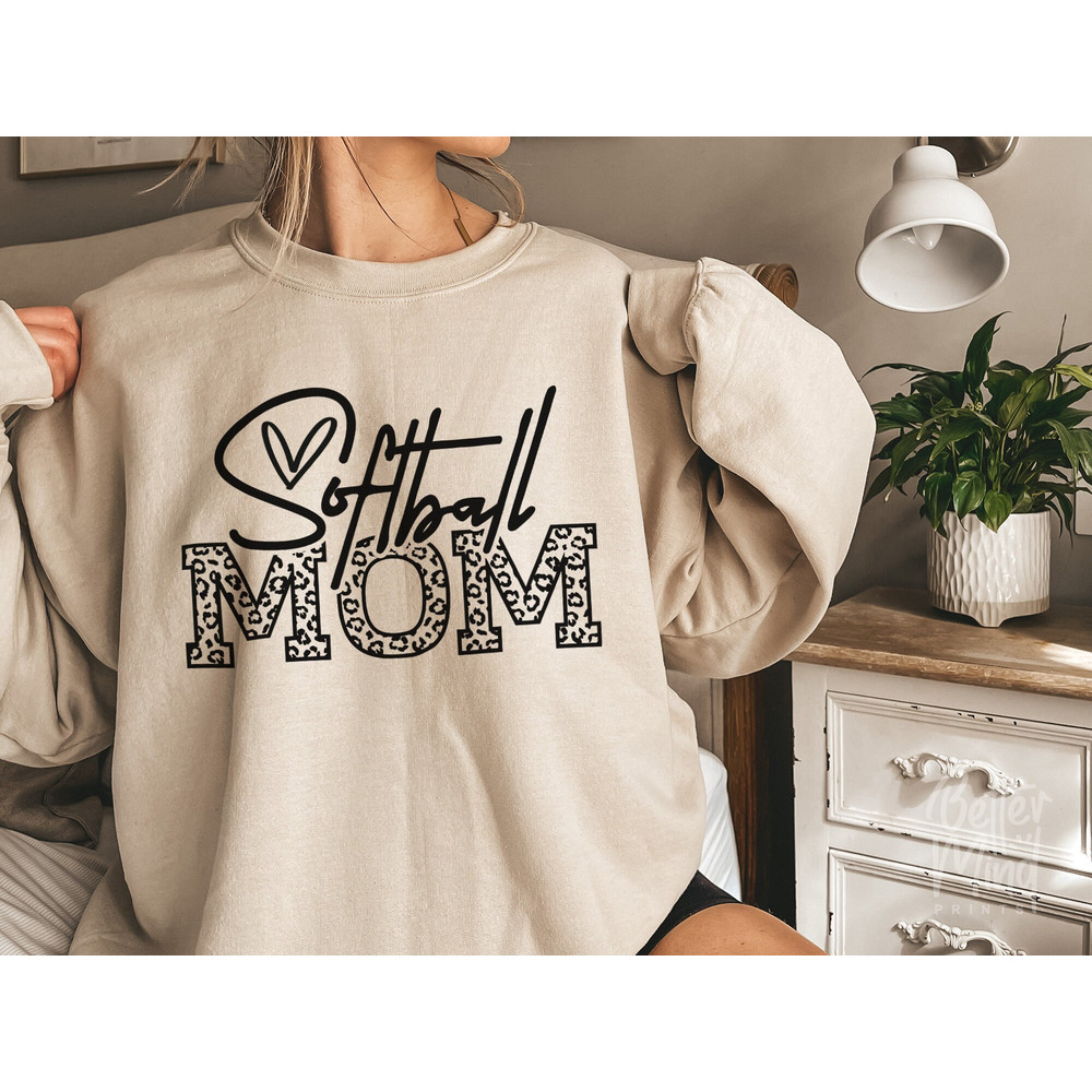Softball Mom SVG PNG EPS, Mom Svg, Softball Mom Shirt Sports Svg, Cheetah Print Svg, Mom Life Svg, Game Day Svg, Softball Mom Svg File - 2.jpg