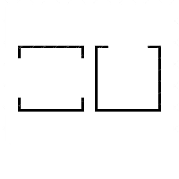 Square Split Column Square Split Frame SVG, PNG, PDF, Frame svg, Monogram Svg - Inspire Uplift