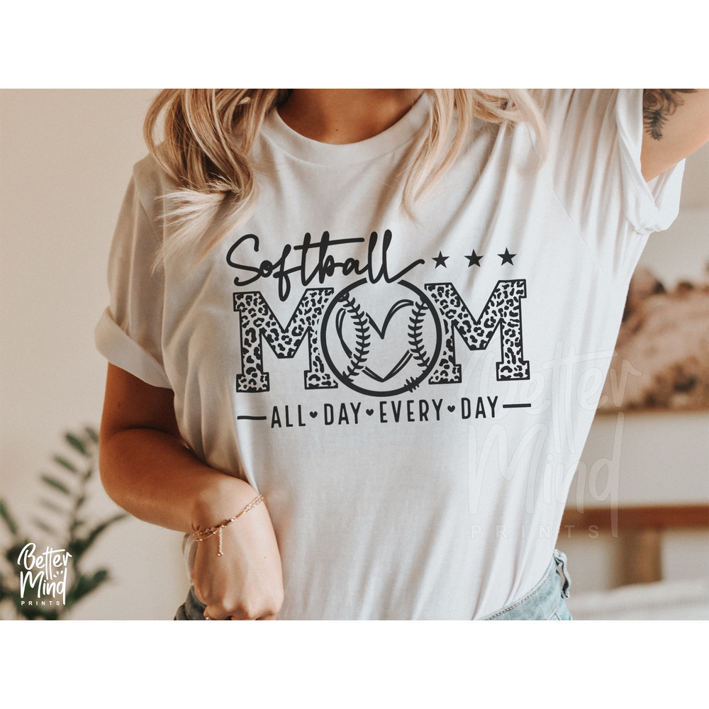 Softball Mom SVG, Softball Mom PNG, Softball Mom Leopard Print Tshirt Svg, Coffee Mug Or Tumbler, Cricut, Silhouette, Sublimation - 2.jpg