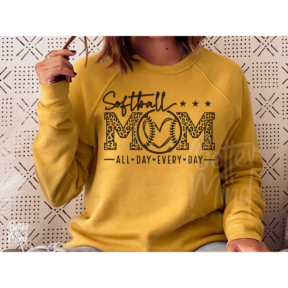 Softball Mom SVG, Softball Mom PNG, Softball Mom Leopard Print Tshirt Svg, Coffee Mug Or Tumbler, Cricut, Silhouette, Sublimation - 3.jpg