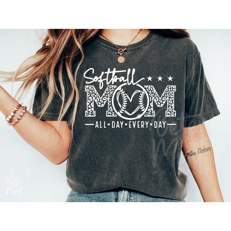 Softball Mom SVG, Softball Mom PNG, Softball Mom Leopard Print Tshirt Svg, Coffee Mug Or Tumbler, Cricut, Silhouette, Sublimation - 5.jpg