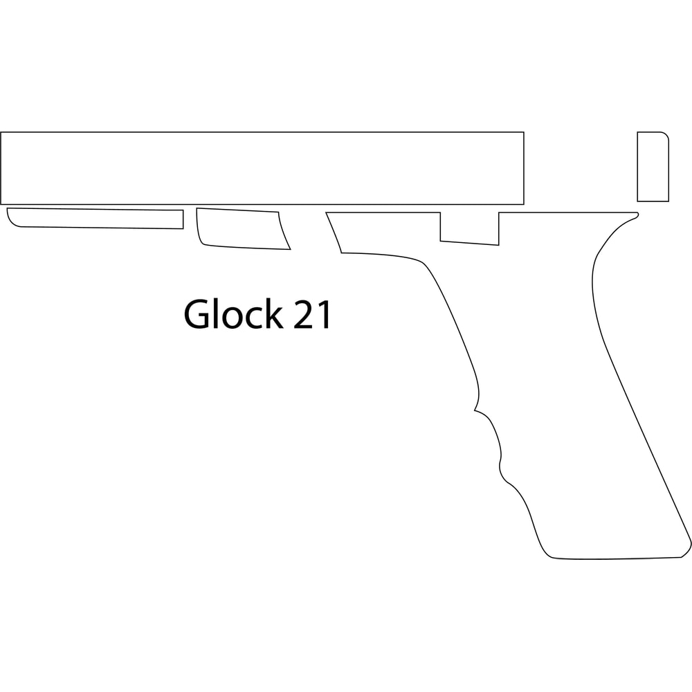 Glock 21gun blank template line art vector file.jpg