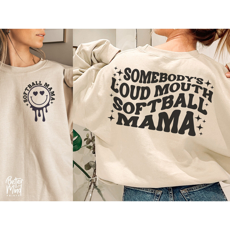 Somebody's Loud Mouth Softball Mama PNG SVG, Softball Mom Eps Dxf, Softball Funny Melting Svg for Cricut, Softball Lover Png, Trendy Png - 3.jpg