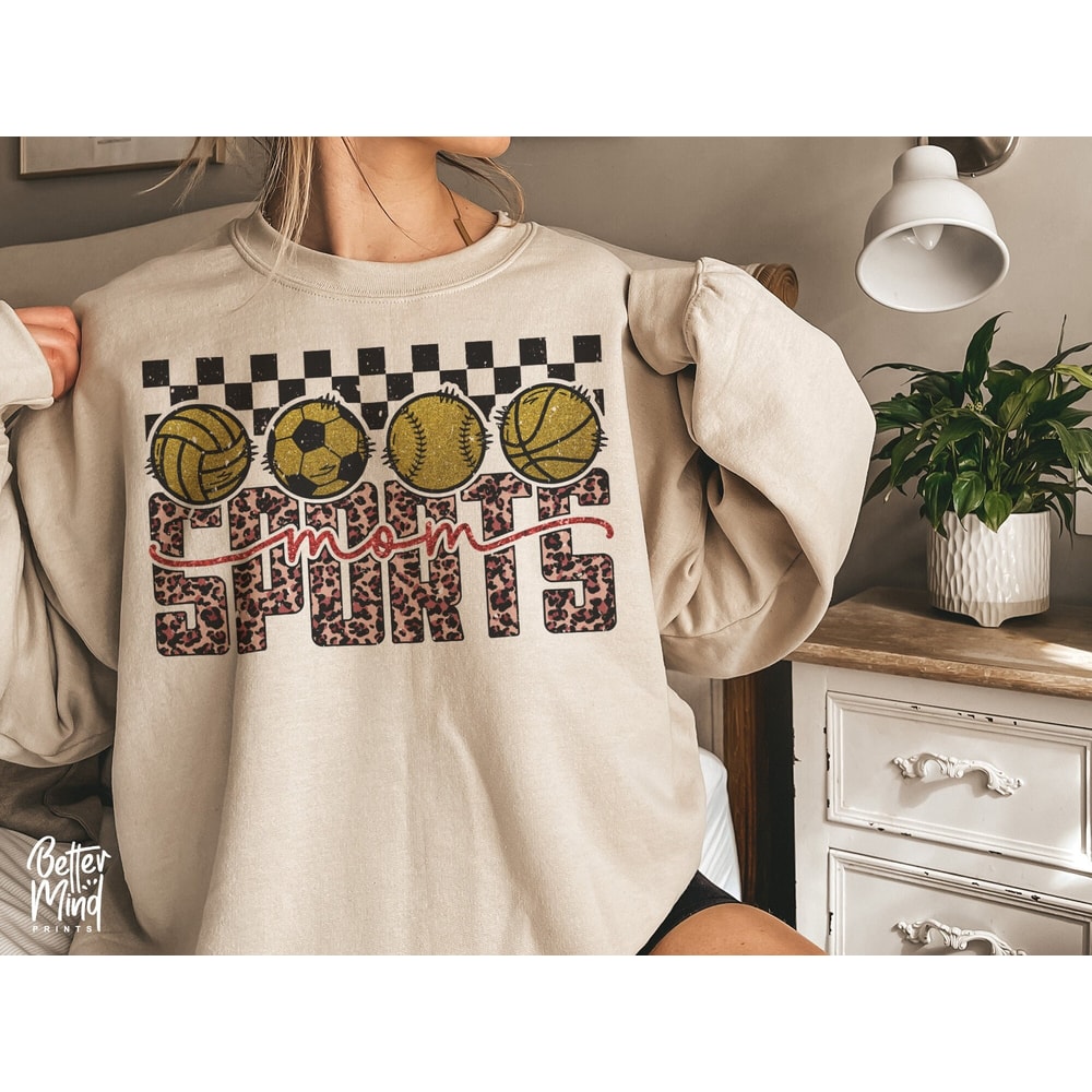 Sports Mom PNG, Sports Mom Sublimation, Game Day Png, Leopard Png, Ball Png, Transparent PNG File, Sublimation Design Downloads - 1.jpg