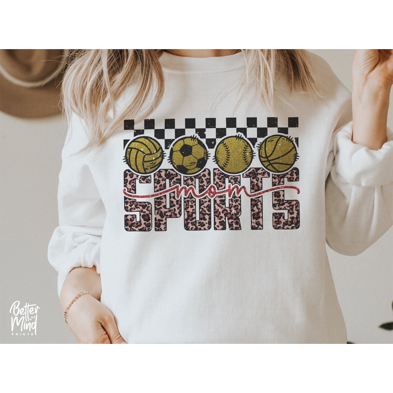 Sports Mom PNG, Sports Mom Sublimation, Game Day Png, Leopard Png, Ball Png, Transparent PNG File, Sublimation Design Downloads - 3.jpg