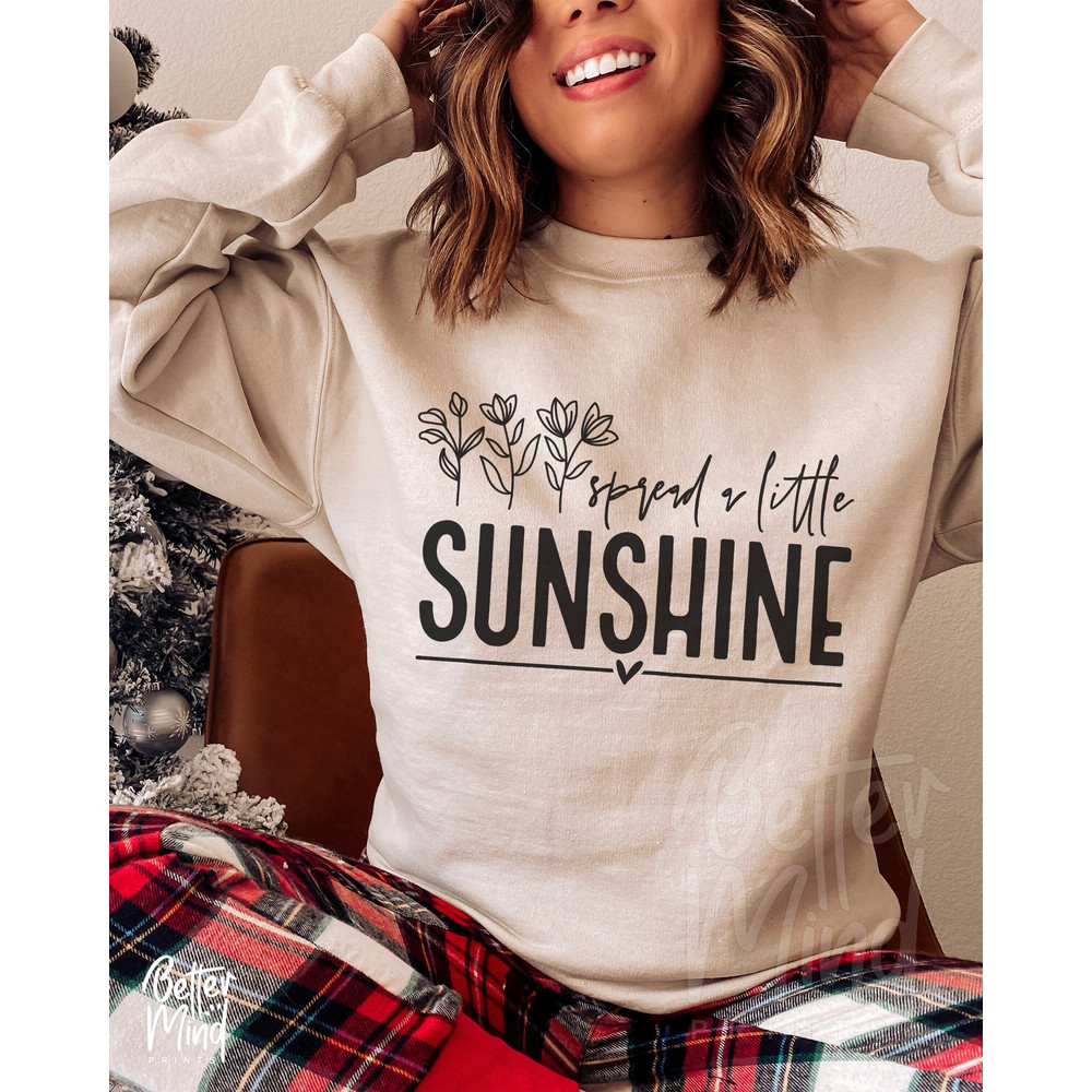 Spread a Little Sunshine SVG, Summer sunshine Svg, Hello sunshine Svg Flower Sunshine SVG, Vacation Svg, Inspirational svg, Sublimation - 1.jpg