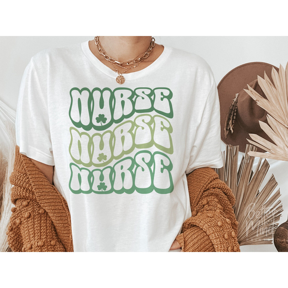 St Patricks day nurse SVG PNG PDF, St Patrick's Day Nurse Svg, Shamrock Nurse Png Sublimation Design, Saint Patrick's Day Svg - 1.jpg