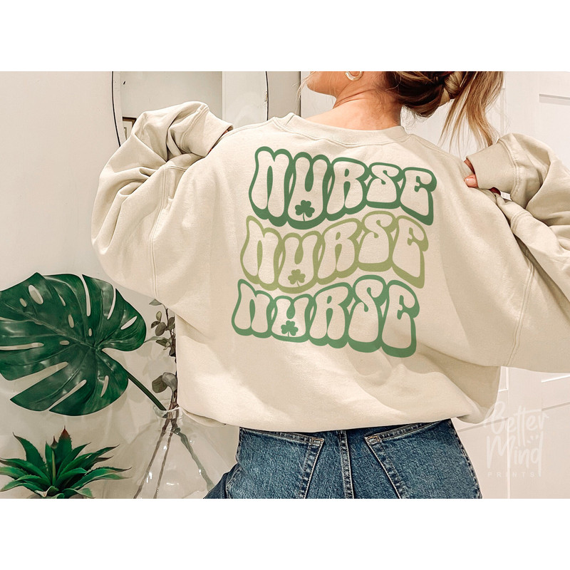 St Patricks day nurse SVG PNG PDF, St Patrick's Day Nurse Svg, Shamrock Nurse Png Sublimation Design, Saint Patrick's Day Svg - 2.jpg