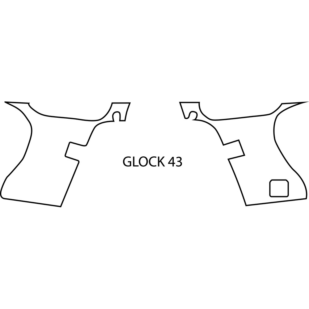 GLOCK 43 gun blank template line art vector file.jpg