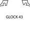 GLOCK 43 gun blank template line art vector file.jpg