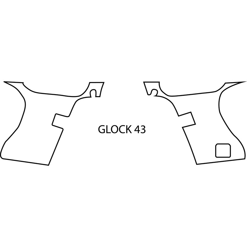 GLOCK 43 gun blank template line art vector file.jpg