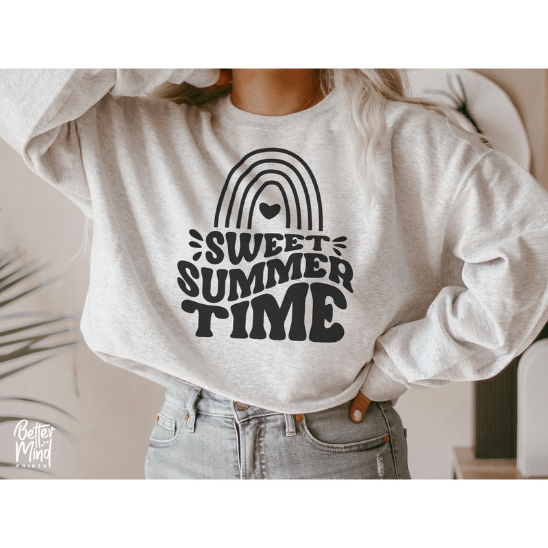 Sweet Summertime SVG, Summer Svg, Summer Vibes Svg, Hello Summer Svg, Summer Vacation Shirt Svg, PNG, DXF Digital File - 4.jpg