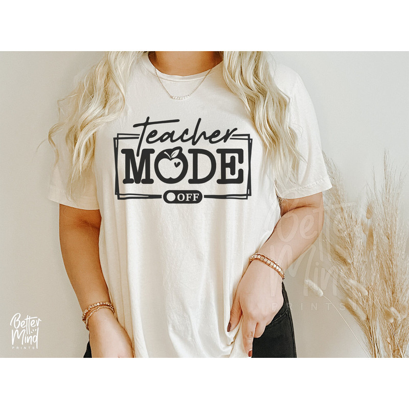 Teacher Mode On SVG - Teacher Mode Off SVG - Cricut - Silhouette - Teacher SVG File - Teacher Mode Digital Cut File, Svg, jpg, dxf, & png - 6.jpg