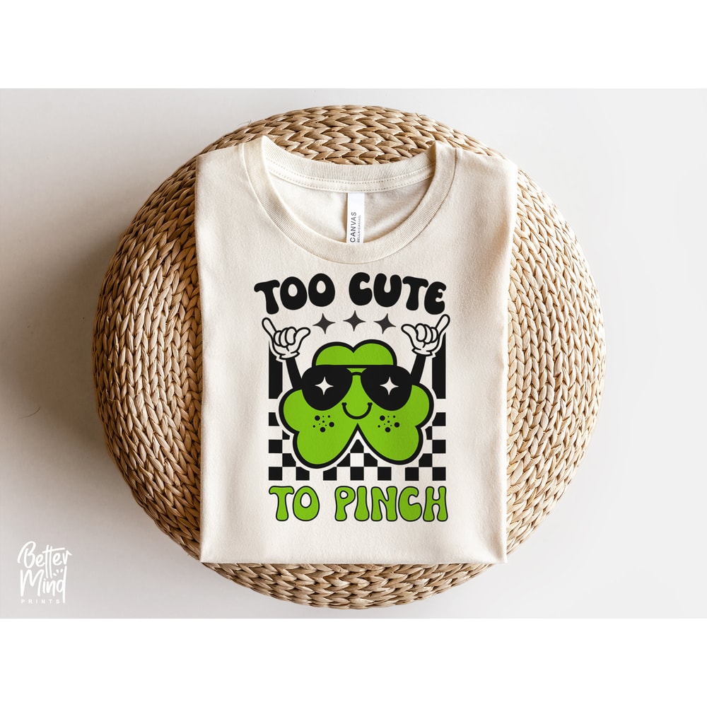Too Cute to Pinch SVG PNG PDF, Girl St Patrick’s Day Svg, Boy St Patrick’s Day Svg, Shamrock Svg, Clover Svg, Svg Files For Cricut - 4.jpg