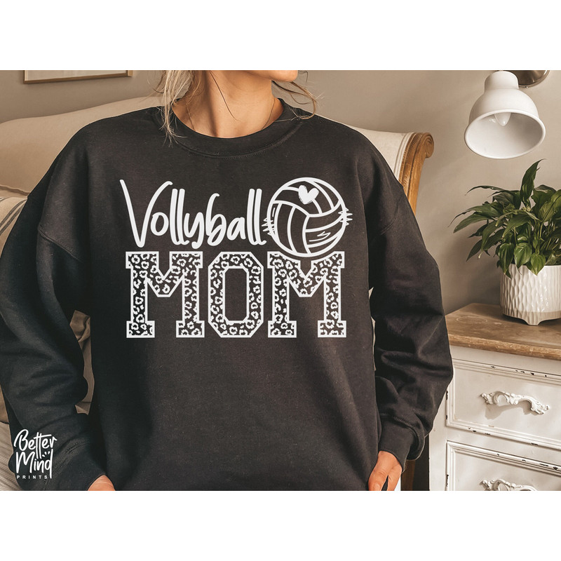 Volleyball Mom SVG PNG, Volleyball Mom Shirt Svg, Leopard Shirt Print, Sports Mom Svg, Love Volleyball, Volleyball Game Day, Volleyball Png - 5.jpg