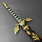ExperiencetheMagicofZeldawiththisBlackandGoldReplicaSwordandScabbardUSAVANGUARD 2j