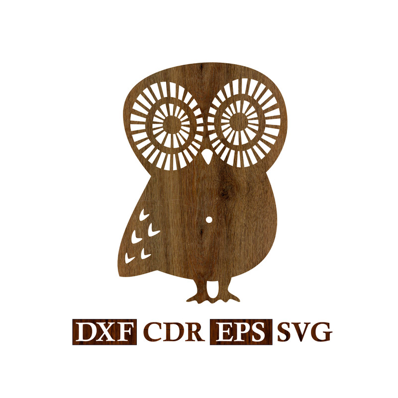 Wall Clock Owl Vector file 1.jpg