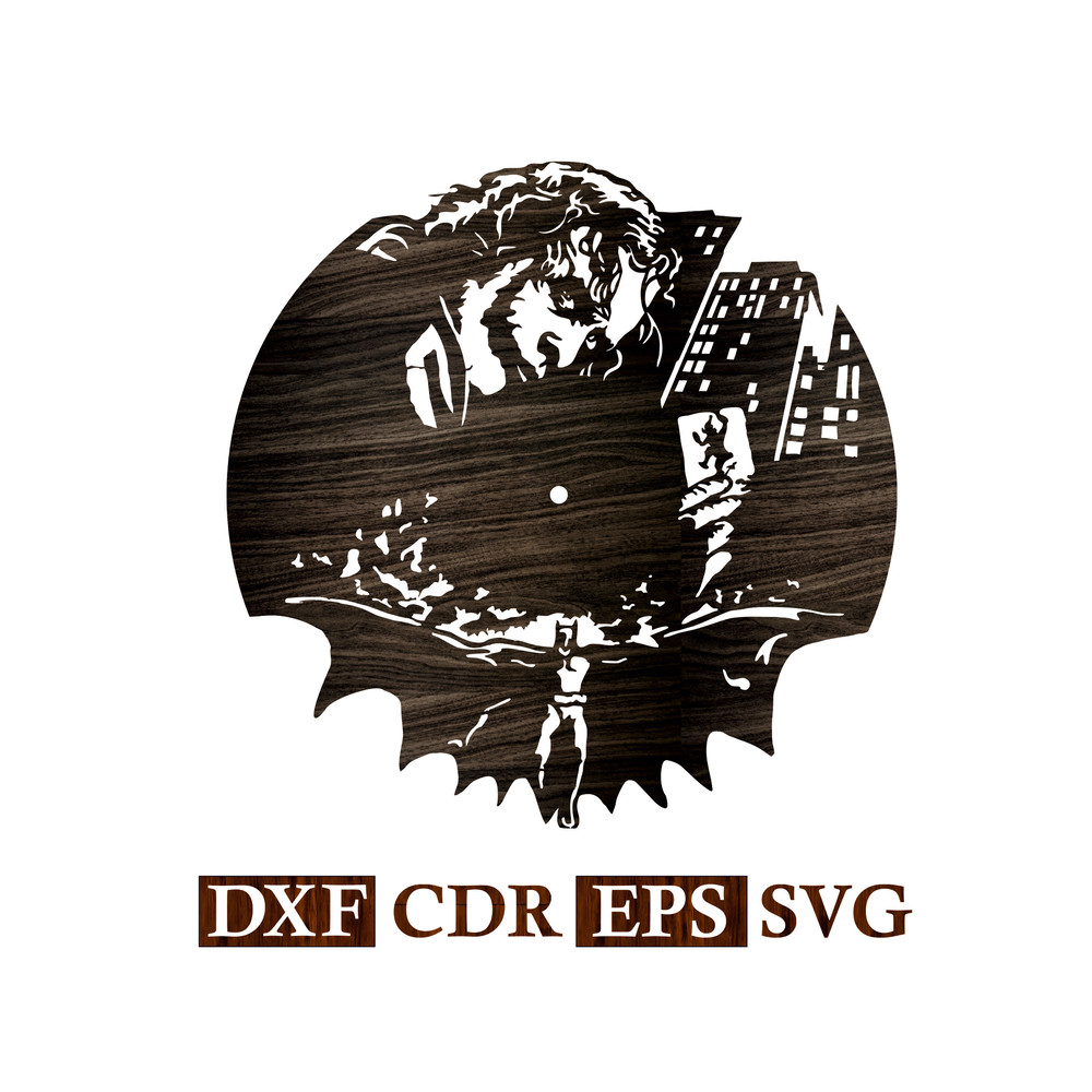 Wall Clock Joker Batman Vector file 1.jpg