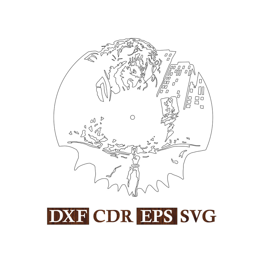 Wall Clock Joker Batman Vector file 2.jpg