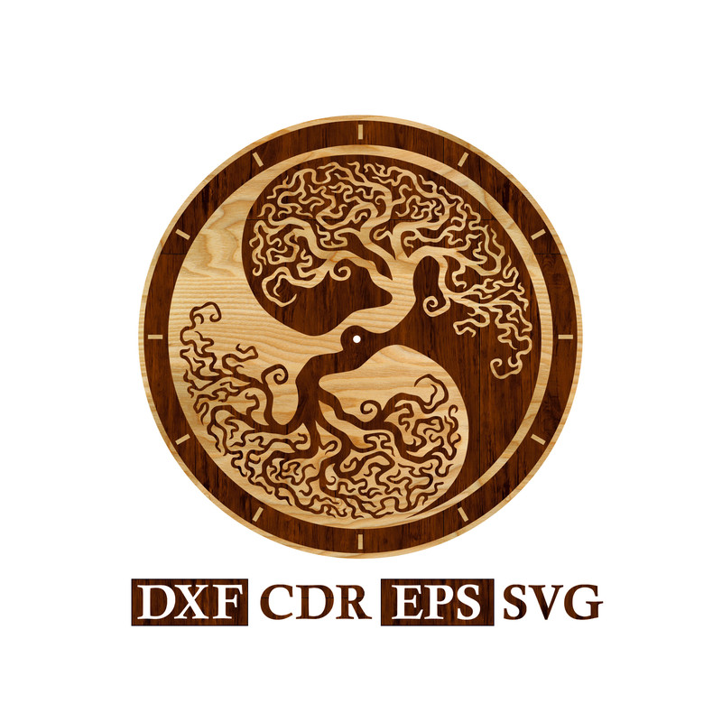 Wall Clock Yin Yang Tree Vector file 1.jpg